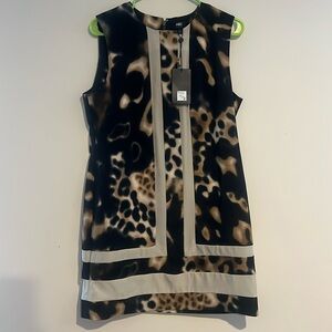 🆕ABS Allen Schwartz Leopard Looking Dress